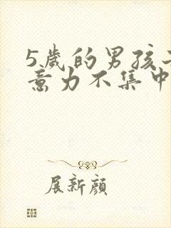 5岁的男孩子注意力不集中怎么办