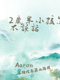 2岁半小孩怎么不说话