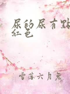 尿的尿有点偏黄红色