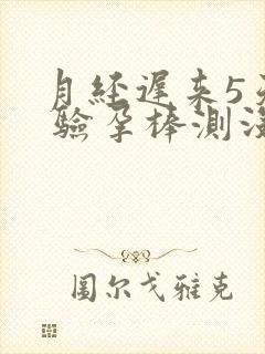 月经迟来5天了 验孕棒测没怀孕