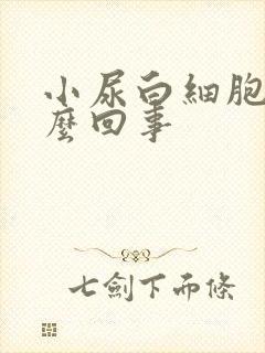 小尿白细胞高怎么回事