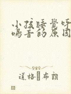 小孩睡觉呼吸有鸣音的原因