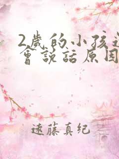 2岁的小孩还不会说话原因