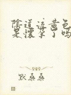 阴道流黄色液体是怀孕了吗