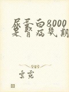 尿蛋白8000是肾病几期了