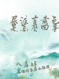 尿液有黄色沉淀是怎么回事