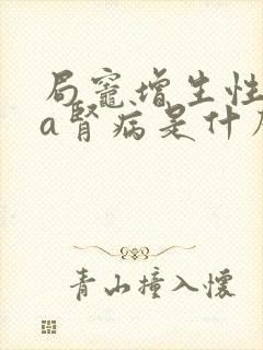 局灶增生性iga肾病是什么引起的