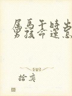 属马午时出生的男孩命运怎么样