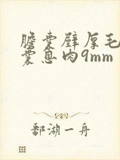 胆囊壁厚毛糙胆囊息肉9mm