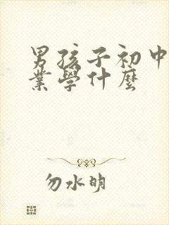 男孩子初中生毕业学什么