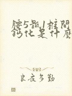 腰5骶1椎间盘钙化是什么意思