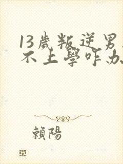 13岁叛逆男孩不上学咋办