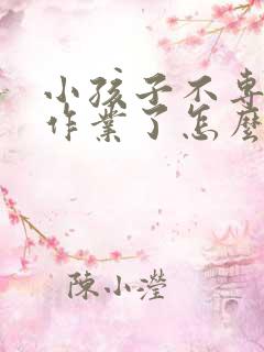 小孩子不专心写作业了怎么办