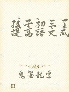 孩子初三了如何提高语文成绩