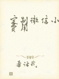 定制微信小程序费用