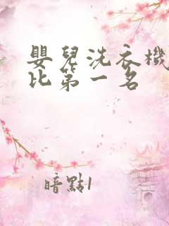 婴儿洗衣机性价比第一名