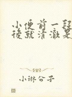 小便前一段浑浊后就清澈是什么原因