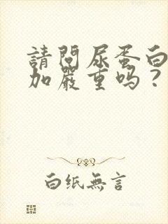 请问尿蛋白两个加严重吗 ?