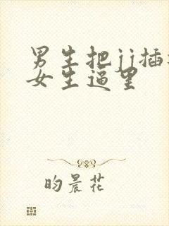 男生把jj插进女生逼里