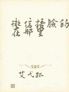 微信捂脸的表情在哪里