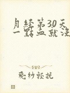 月经第30天出一点血就没有了