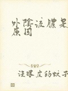 外阴流脓是什么原因