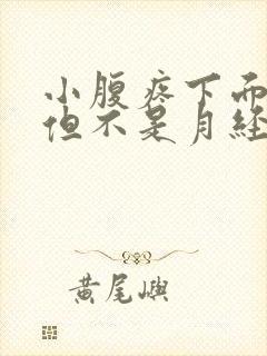 小腹疼下面有血但不是月经怎么回事