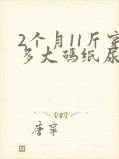 2个月11斤穿多大码纸尿裤