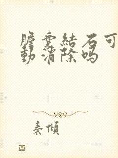 胆囊结石可以自动消除吗