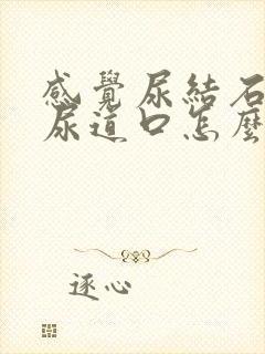 感觉尿结石到了尿道口怎么办