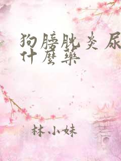 狗膀胱炎尿血吃什么药