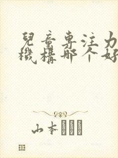 儿童专注力培训机构哪个好