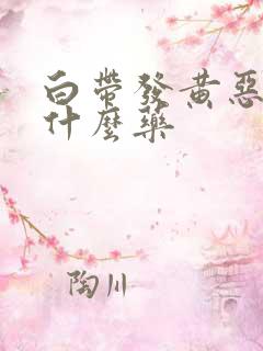 白带发黄恶臭吃什么药