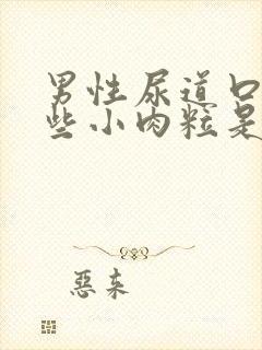 男性尿道口长一些小肉粒是怎么回事啊已