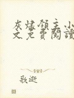 灰烬领主小说全文免费阅读无弹窗