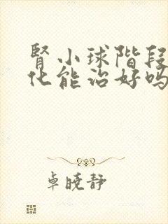 肾小球阶段性硬化能治好吗