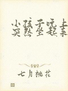 小孩子晚上睡觉突然坐起来又睡下