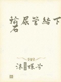 输尿管结下段结石