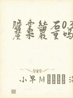 胆囊结石0.3厘米严重吗