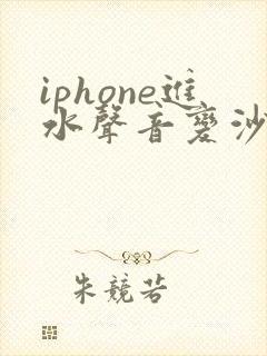 iphone进水声音变沙哑怎么办