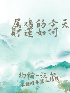 属鸡的今天打牌财运如何