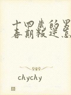 十四岁的男孩青春期叛逆怎么办