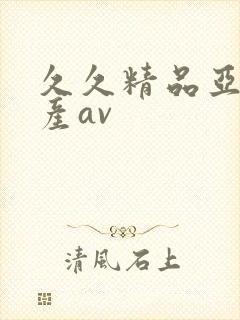 久久精品亚洲国产av