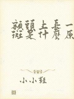 额头上长一块黑斑是什么原因