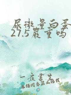 尿微量白蛋白高27.5严重吗