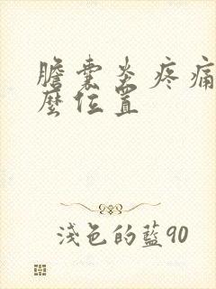 胆囊炎疼痛在什么位置