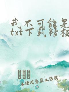 我不可能是剑神txt下载精校