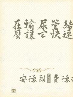 在输尿管结石怎么让它快速排出来