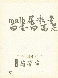 malb尿微量白蛋白高是什么意思