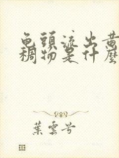 龟头流出黄色粘稠物是什么原因